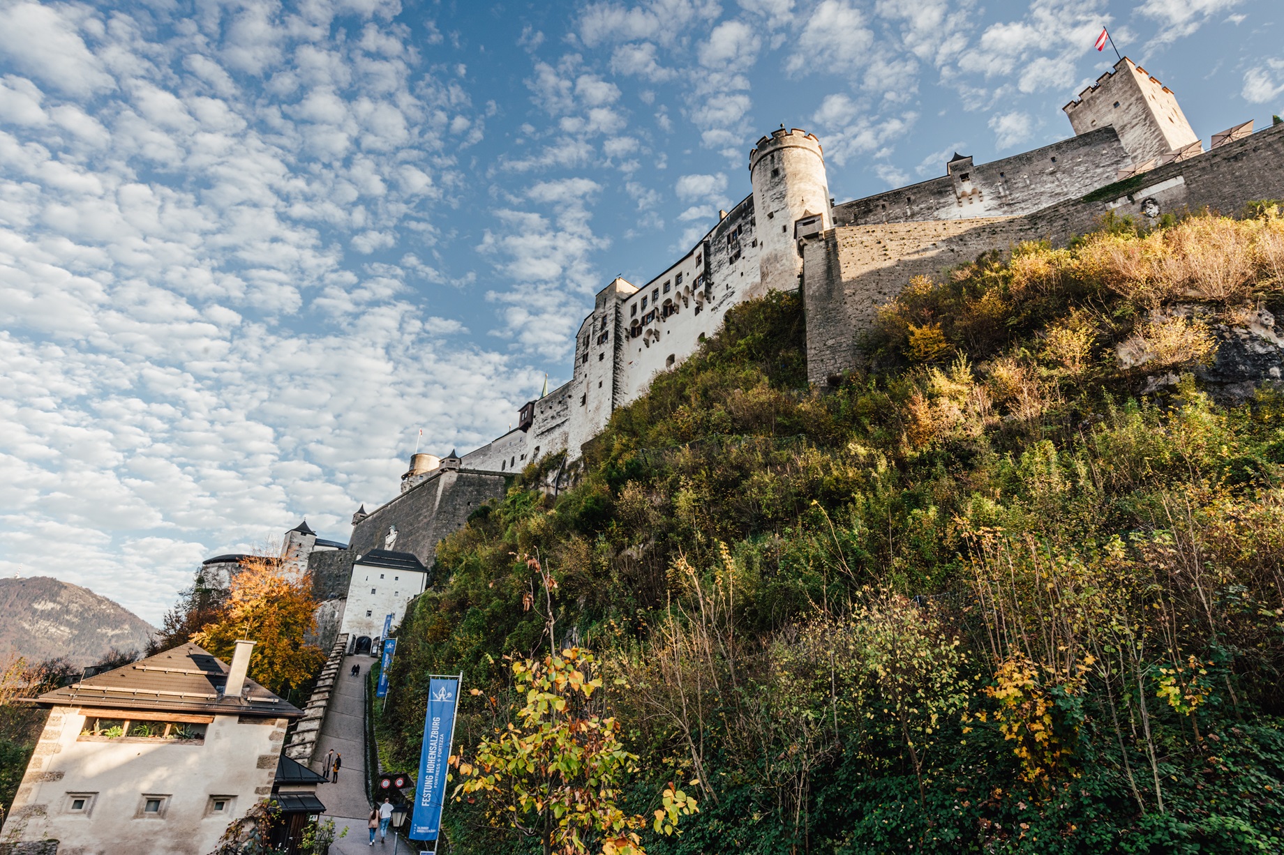 Percorso pedonale con biglietto base per la Fortezza di Hohensalzburg